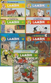 Complete set softcovers "De grappen van Lambik" deel 1 t/m 7
