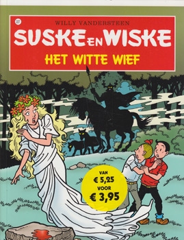 Suske en Wiske softcover "Het witte wief" misdruk.