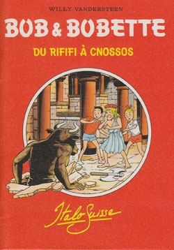 Franse A6 softcover De rififi à cnossos (Italo Suisse).