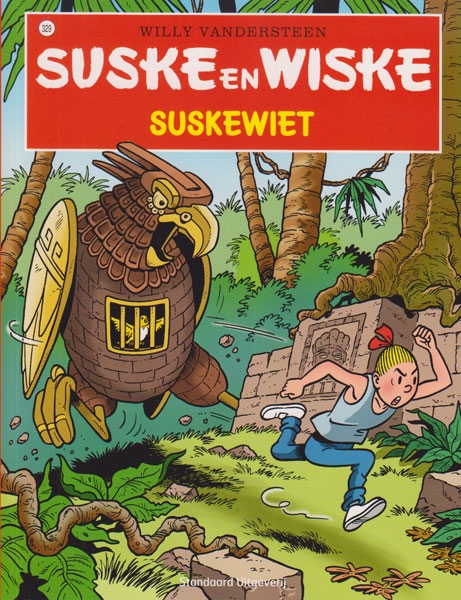 Suske en Wiske softcover nummer: 329. Hertekende cover.
