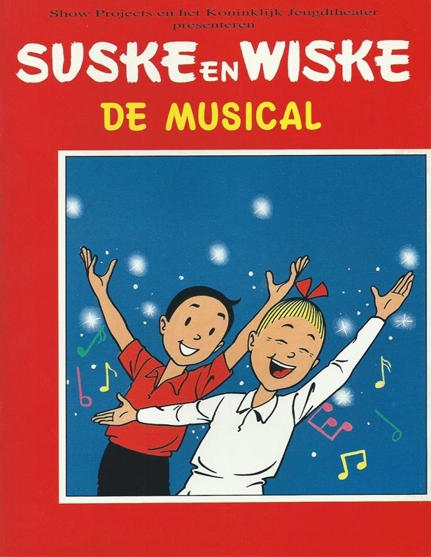 Suske en Wiske "De Musical", softcover, 1994. (Reclame)